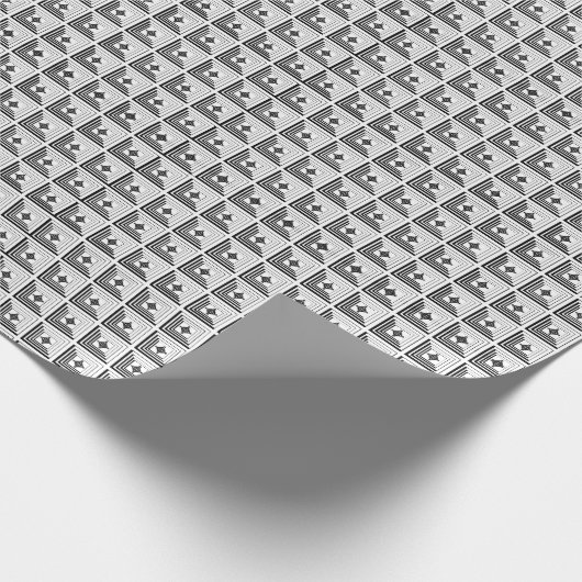 Geometric Pendant Pattern Geschenkpapier (Ecke)