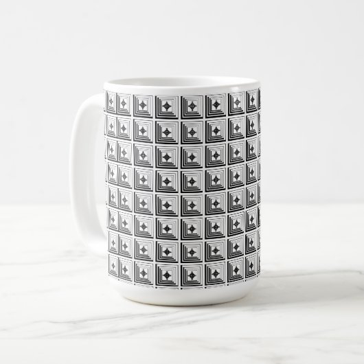 Geometric Pendant Pattern Kaffeetasse (Vorderseite Links)