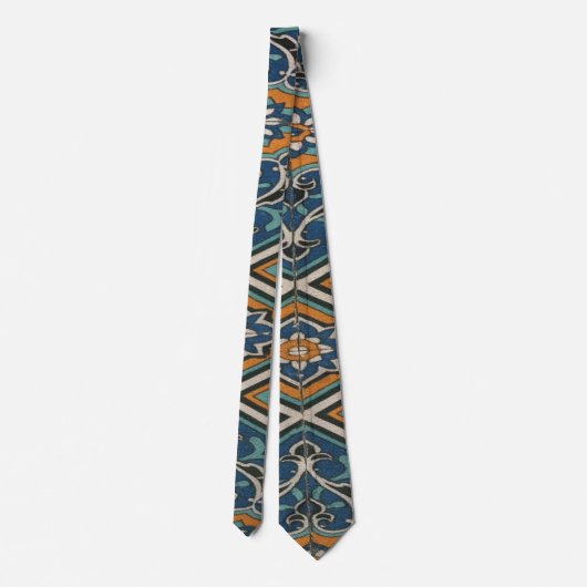 Geometric Persian Pattern Tie – Bold Artistic Neck Krawatte (Rückseite)