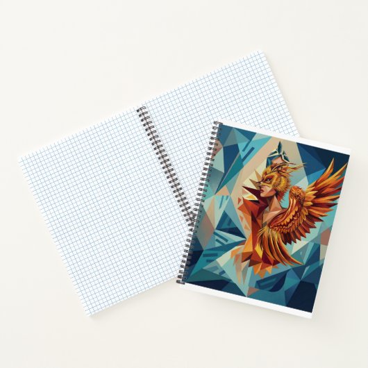 Geometric Phoenix Art Notebook Notizblock (Innenseite)