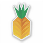 Geometric Pineapple Aufkleber (Vorderseite)