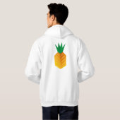 Geometric Pineapple Hoodie (Schwarz voll)
