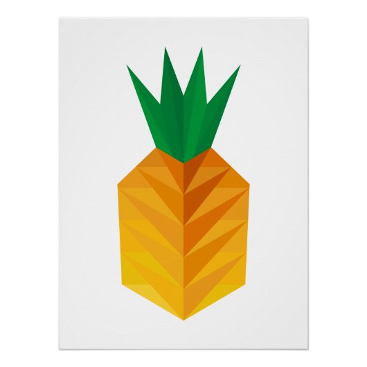Geometric Pineapple Poster (Vorderseite)