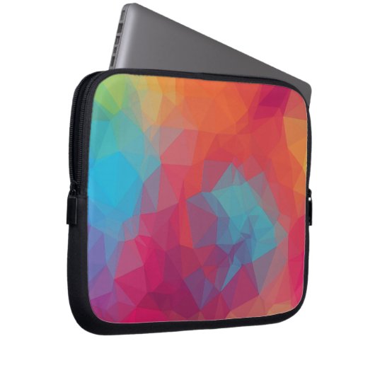 Geometric pink_funda_10 laptopschutzhülle (Vorne Rechts)