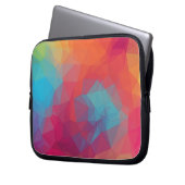 Geometric pink_funda_10 laptopschutzhülle (Vorderseite Links)