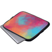 Geometric pink_funda_10 laptopschutzhülle (Vorne Knopf)