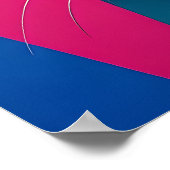 Geometric Pop Art Cat Poster (Ecke)