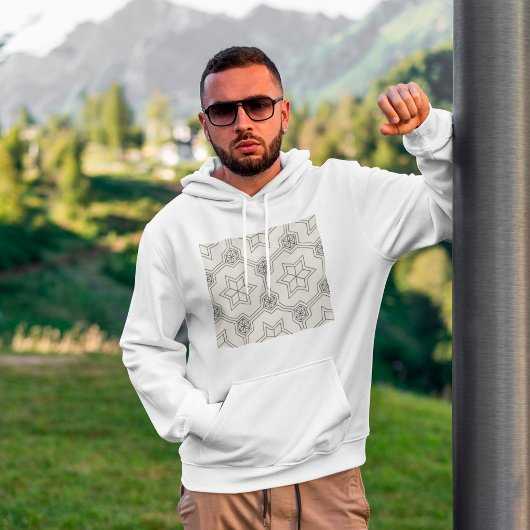 Geometric Pullover mit nahtlosem Muster