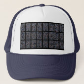 Geometric Pulse Foam Trucker Hat Truckerkappe (Vorderseite)
