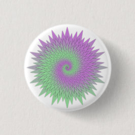 Geometric Purple and Green Button