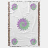 Geometric Purple and Green Decke (Vorderseite Vertikal)