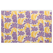 Geometric Purple and Yellow Pattern Fabric Stoff (Fat Quarter (45,7 x 55,9 cm))