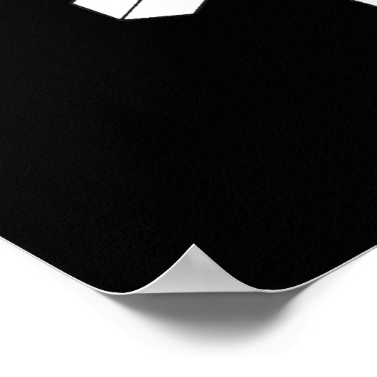 GEOMETRIC PUZZLE Retro-Poster Poster (Ecke)