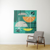 Geometric Quadrants Abstract Art Wandteppich (Beispiel (Horizontal))