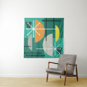 Geometric Quadrants Abstract Art Wandteppich (Beispiel)