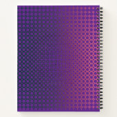 Geometric Radiance: Indigo to Violet Tech Notizblock (Rückseite)