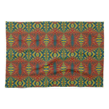 Geometric Red Blue & Yellow Vintag Tribal Ethnic