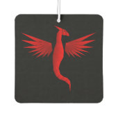 Geometric Red Dragon Autolufterfrischer (Vorderseite)