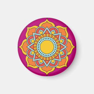 Geometric Red Mandala Blume-54567 Magnet