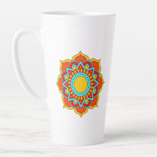 Geometric Red Mandala Blume-54567 Milchtasse