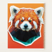 Geometric Red Panda Planer (Rückseite)