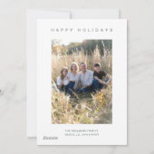 Geometric Reindeer Christmas Feiertagskarte (Rückseite)