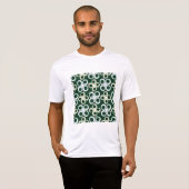 Geometric Retro Circles Pattern T-Shirt (Vorne ganz)