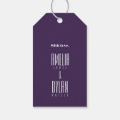 Geometric Retro Vibes Herbstübergabe Geschenkanhänger (Rückseite)