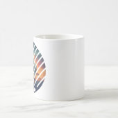 Geometric Rhino Sunset Scene Kaffeetasse (Mittel)