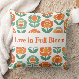 Geometric Rose Love - Love in full bloom Kissen