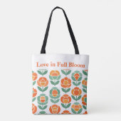 Geometric Rose Love - Love in full bloom Tasche (Rückseite)