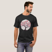 Geometric Sakura Bloom Cherry blossom tree of life T-Shirt (Vorne ganz)