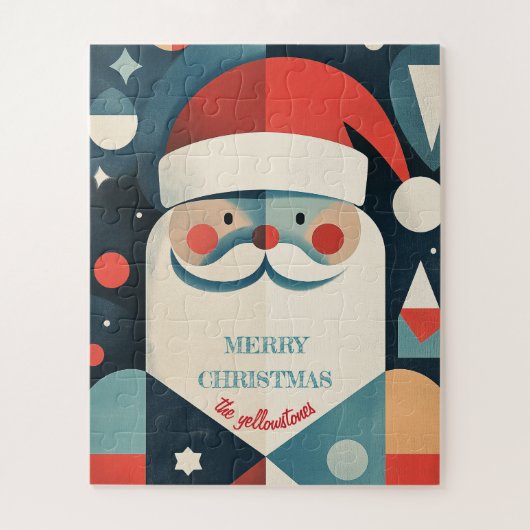 Geometric Santa Claus Puzzle (Vertikal)