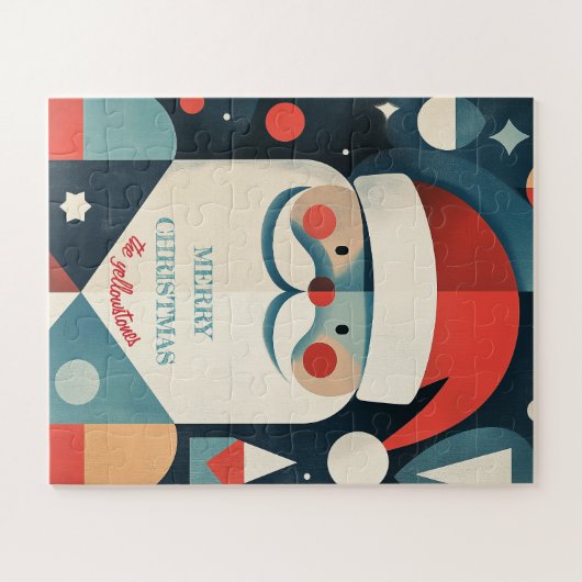 Geometric Santa Claus Puzzle (Horizontal)