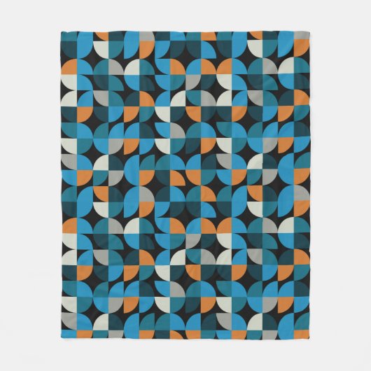 Geometric seamless mosaic tiles pattern, backgroun fleecedecke (Vorderseite)