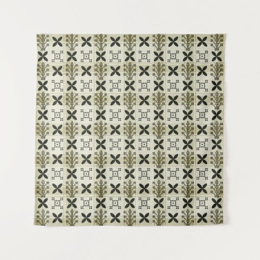 Geometric Seamless pattern background. Batik desig Wandteppich (Vorderseite)