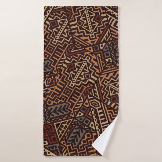 Geometric seamless pattern created in trendy ethni badehandtuch (Badehandtuch)