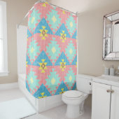 Geometric seamless pattern design, home decor ide duschvorhang (Beispiel)