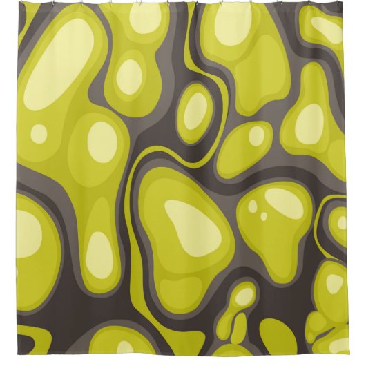 Geometric seamless pattern from spots. Abstract ca Duschvorhang (Vorderseite)