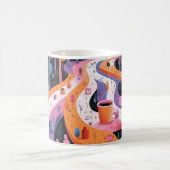 Geometric Shapes and Vibrant Colors Wall Art Print Kaffeetasse (Mittel)
