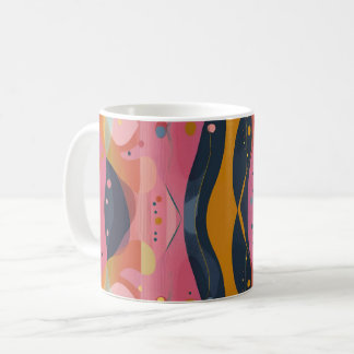 Geometric Shapes and Vibrant Colors Wall Art Print Kaffeetasse