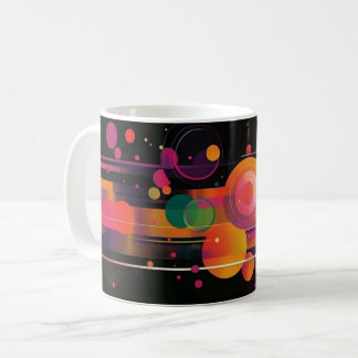 Geometric Shapes and Vibrant Colors Wall Art Print Kaffeetasse