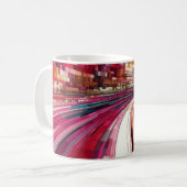Geometric Shapes and Vibrant Colors Wall Art Print Kaffeetasse (Vorderseite Links)