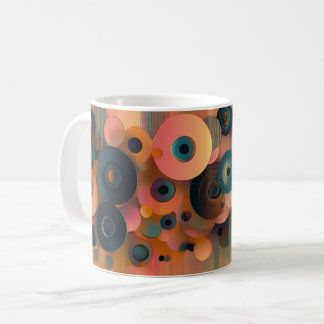 Geometric Shapes and Vibrant Colors Wall Art Print Kaffeetasse