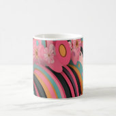 Geometric Shapes and Vibrant Colors Wall Art Print Kaffeetasse (Mittel)