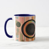 Geometric Shapes and Vibrant Colors Wall Art Print Tasse (Links)