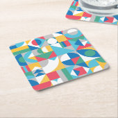 Geometric Shapes Rechteckiger Pappuntersetzer (angewinkelt)