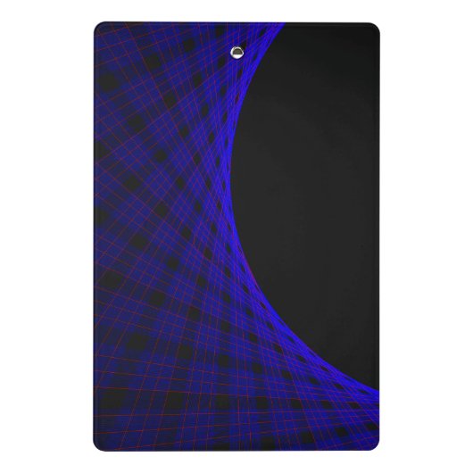 Geometric Space Carpet Mini Clipboard Klemmbrett (Rückseite)