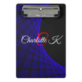 Geometric Space Carpet Mini Clipboard Klemmbrett (Vorderseite)