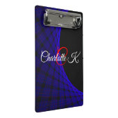 Geometric Space Carpet Mini Clipboard Mini Klemmbrett (Schrägansicht)